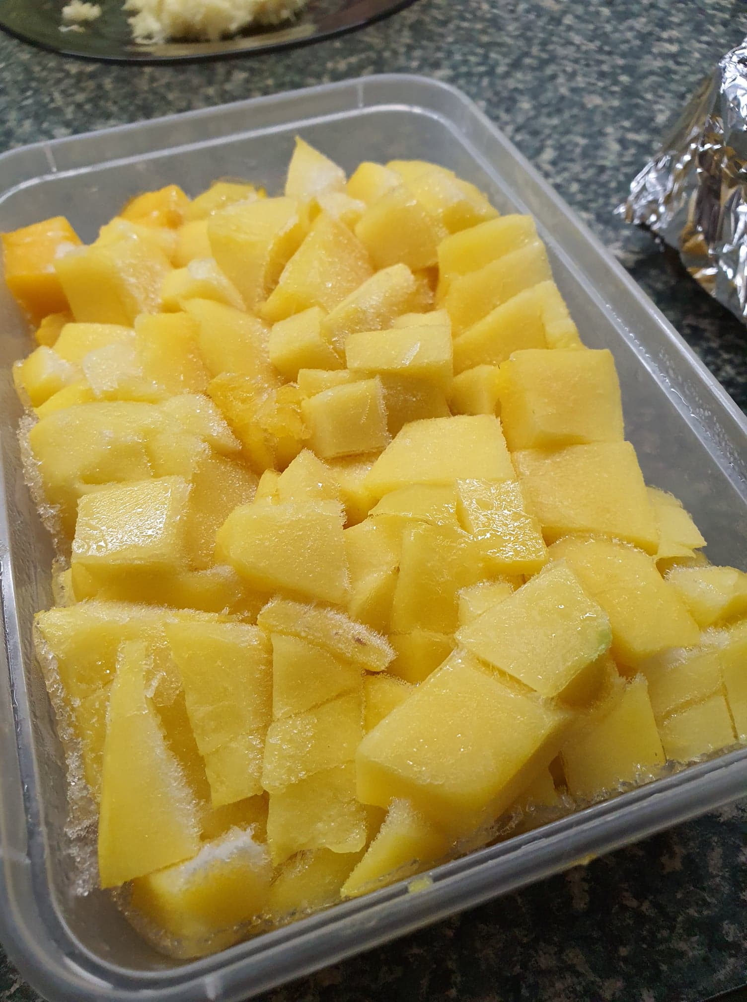 Image of diced mango